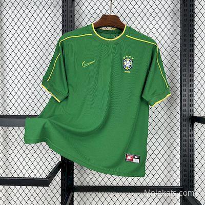 Retro 1998 Brazil Goalkeeper Green Jersey