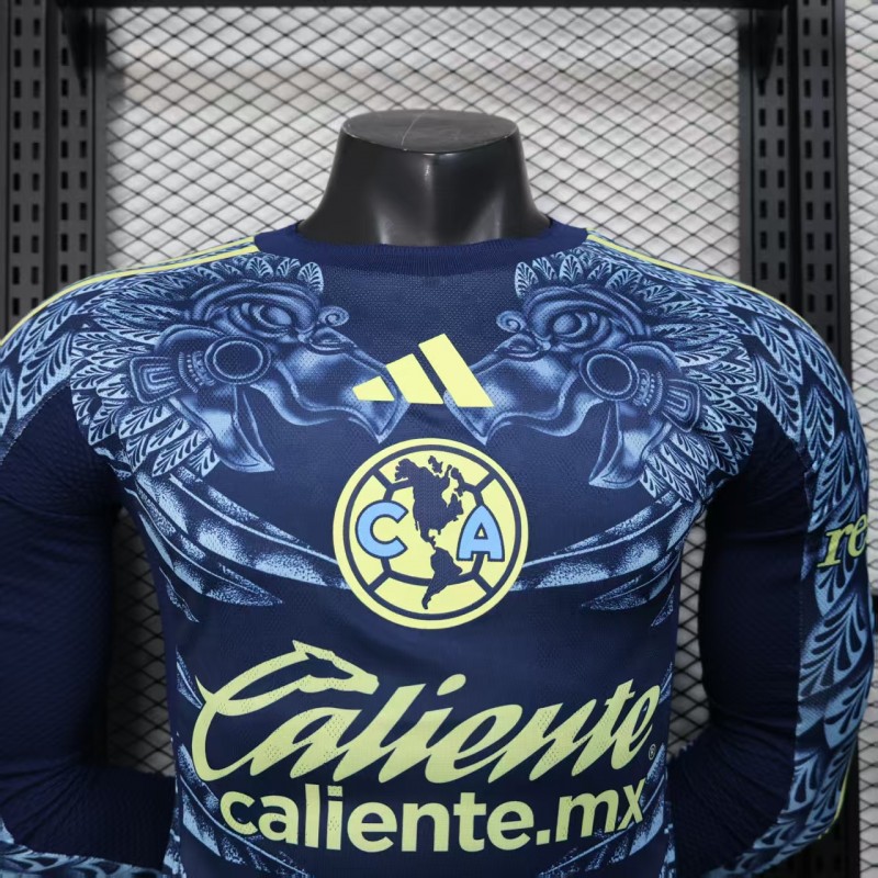 Player Version 25/26 Club America Away Long Sleeve Jersey