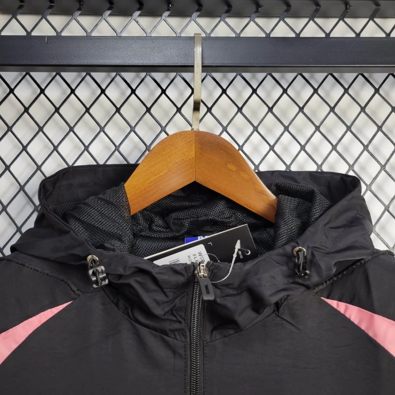 25/26 Bayern Munich Jacket Black Windbreaker