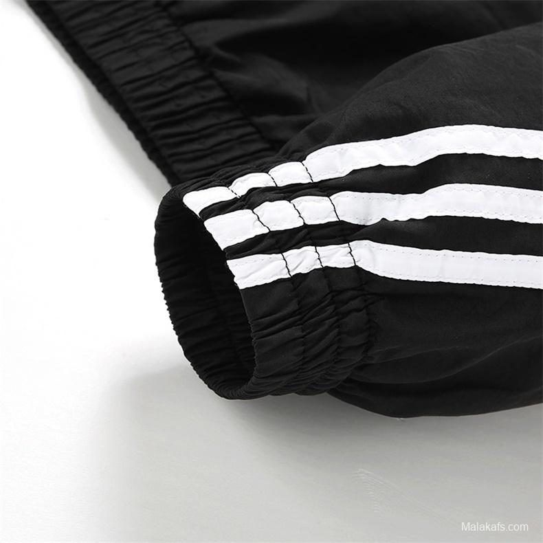 2025 Adidas Original Blue/Brick red/Bright Red/BLACK Full Zipper Windbreaker 4 Colors