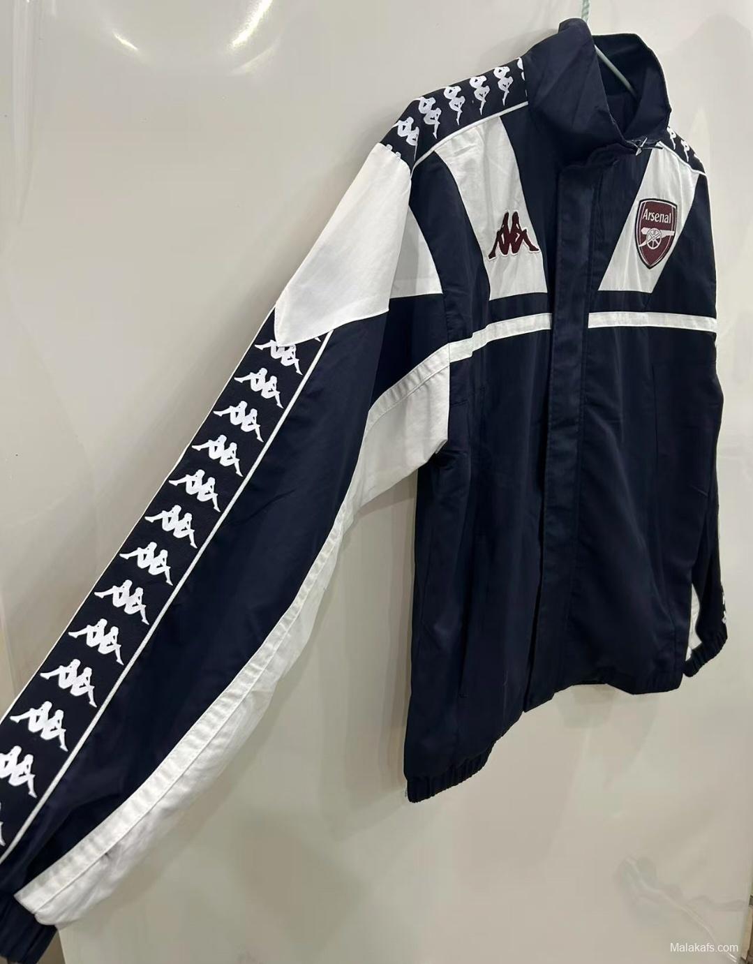 25/26 Arsenal 1967 Style Black/White Windbreaker