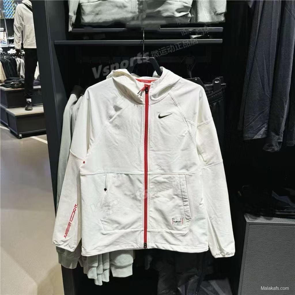 2025 NIKE White/Black Casual Jacket Windbreaker - 2 Colors