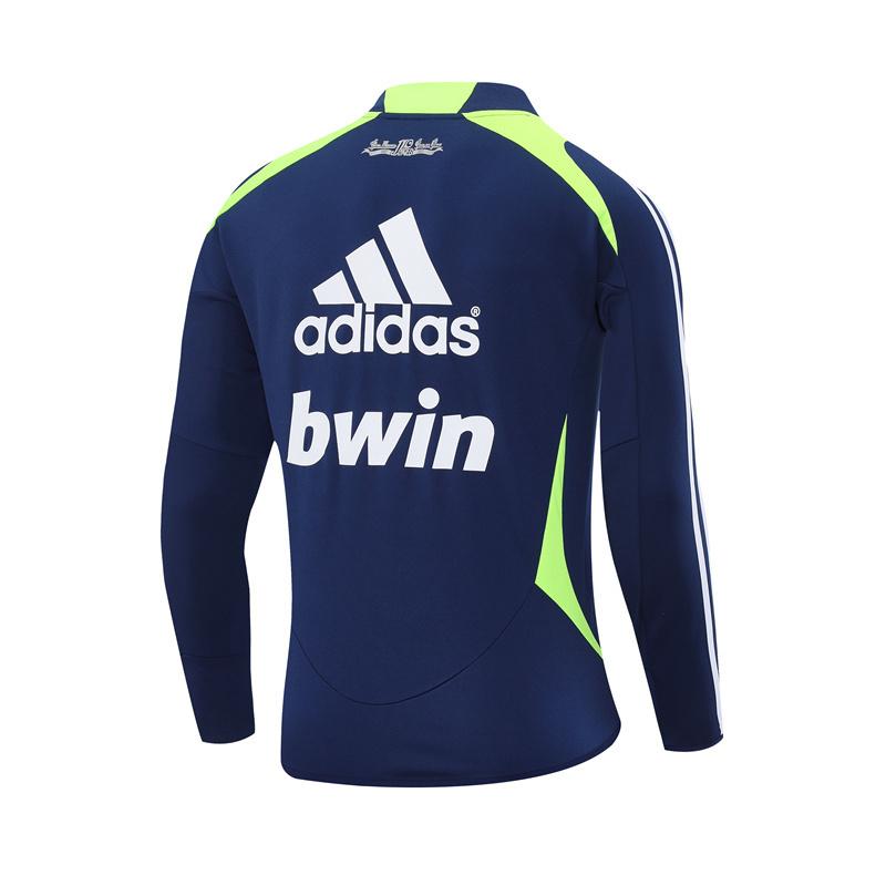 Retro 12/13 Real Madrid Royal Blue Half Zipper Jacket+Long Pants