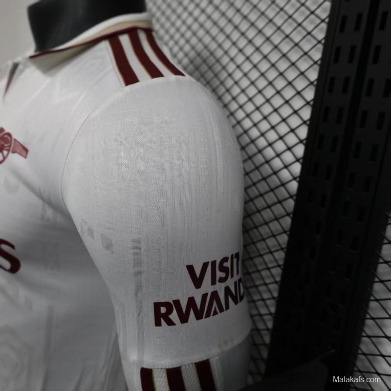 Player Version 25/26 Arsenal Third Long Sleeve White Jersey
