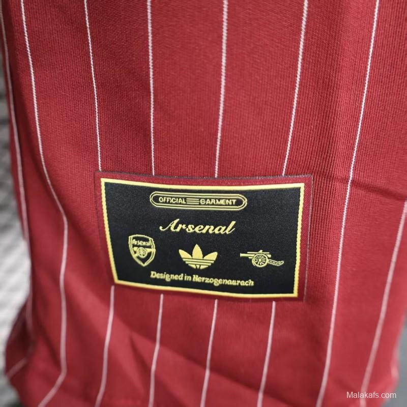 Player Version 25/26 Arsenal Wine Casual Jersey