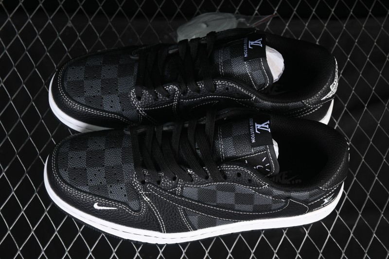 Nike Travis Scott x Fragment Design x Air Jordan 1 Low OG SP AJ1 Low Top Casual Sneakers - DZ5899-008