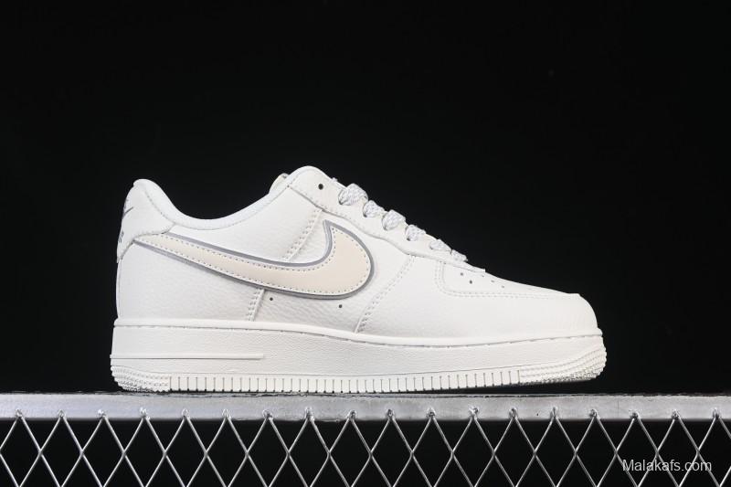 Nike Air Force 1 '07 Low Stussy Collaboration Beige Low-Top Casual Sneakers - CS5288-034