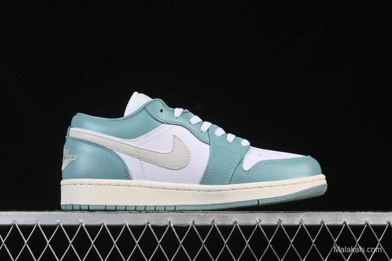Nike Air Jordan 1 Low AJ1 Fresh Mint Green Low-Top Casual Skate Shoes DC0774-138