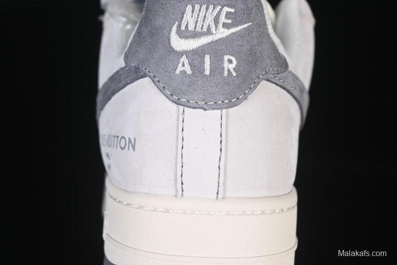 Nike Air Force 1'07 Low LV Collaboration Dual-Tone Gray Graffiti Casual Sneakers - CX5050-Y07