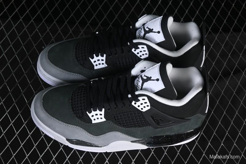 Nike Air Jordan 4 Retro Basketball Shoes with Fear Pack Design - FQ8138-002