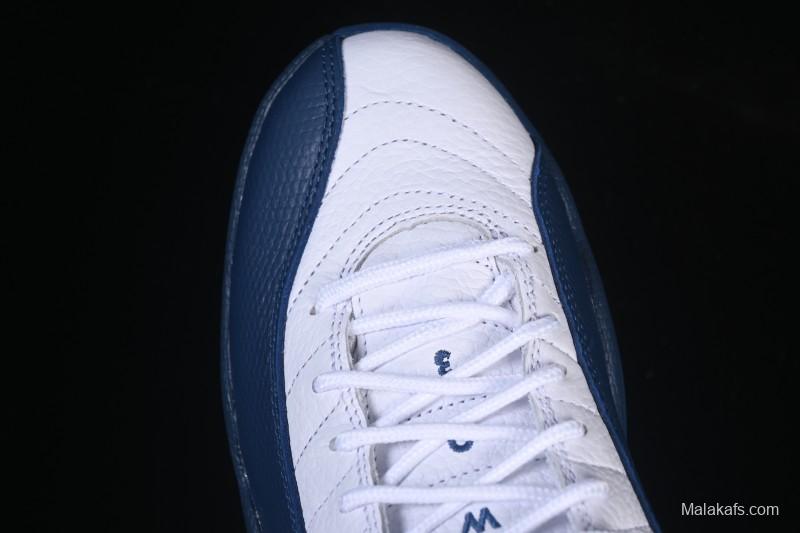 Nike Air Jordan 12 Retro French Blue And White Basketball Shoes - CT8013-114