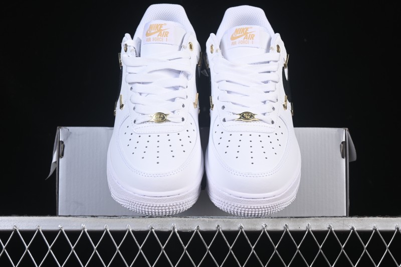 Nike Air Force 1'07 Low Four Hook Black White Casual Sneakers - ZH0316-113