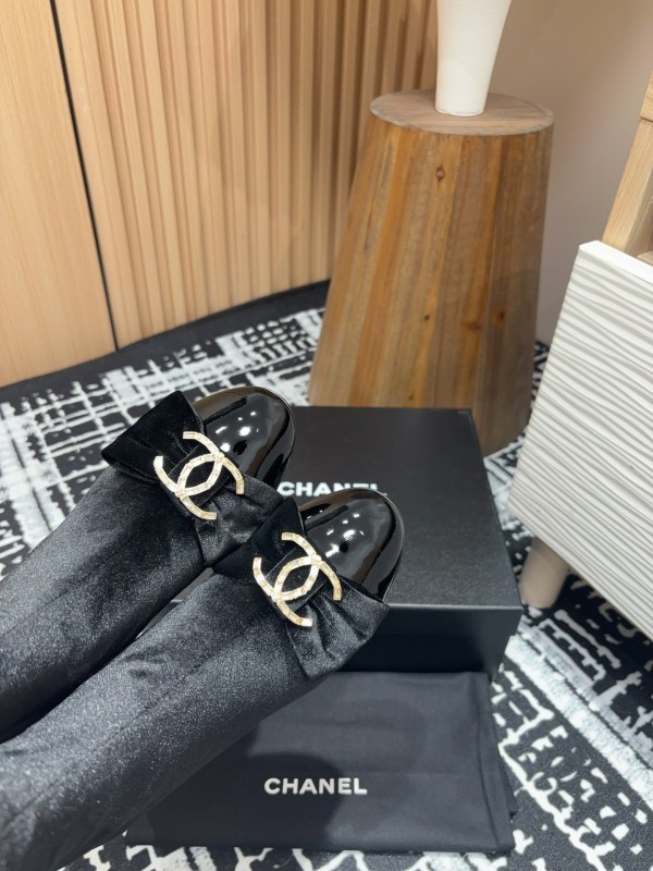 Chanel 2025/SS Bow CC Crystal Buckle Ankle Boots - LY00340/LY00350