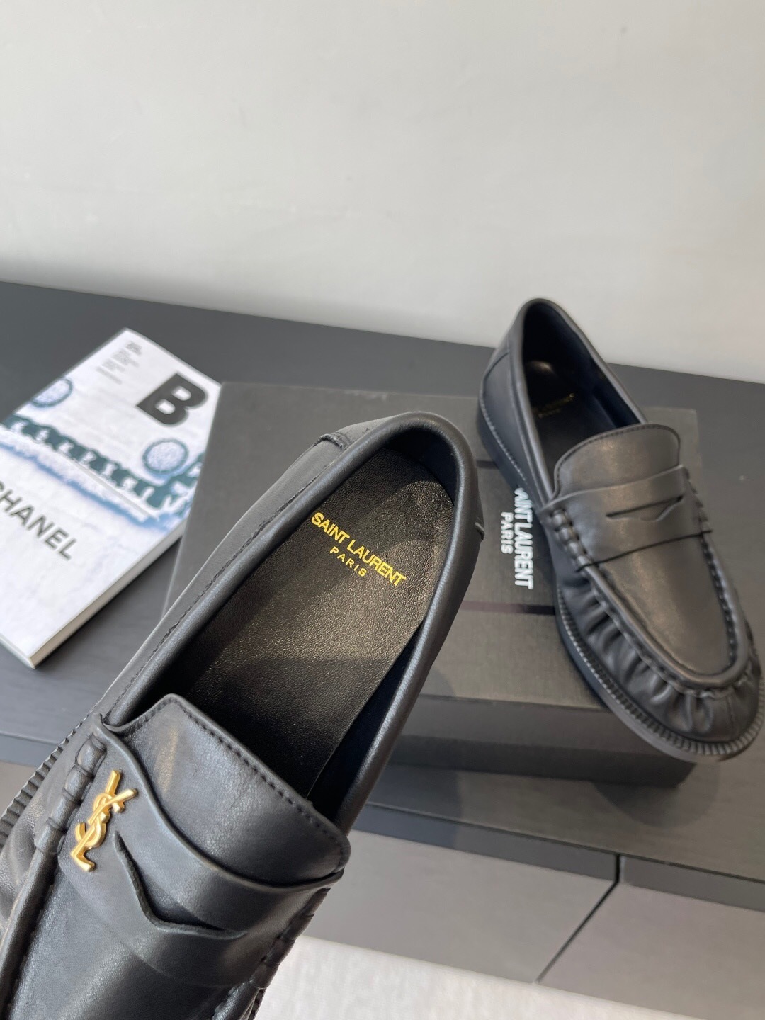 Saint Laurent Classic Loafer Mule Flats - KFY00350