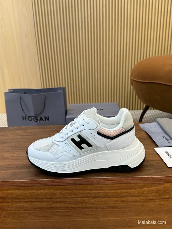 Hogan H-STRIPES Series Couple Thick Sole Dad Shoes Casual Sneakers - LY00370/LY00380