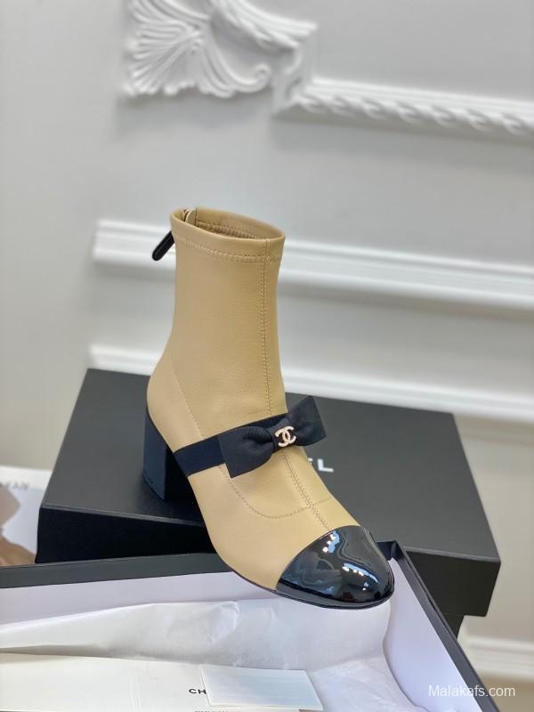 Chanel 2025/SS Bow Mary Jane Ankle Boots - LY00320