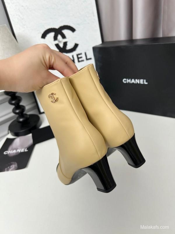 Chanel 2025/SS Double C High Heel Fashion Boots - LY00370/LY00400