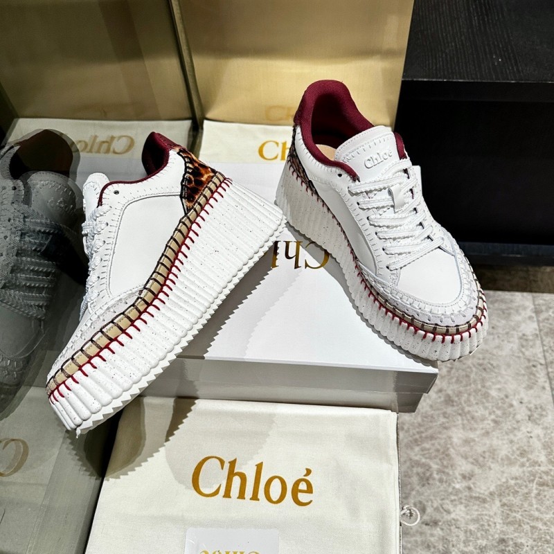 Chloe 2025/SS Hand-Stitched Mark Line Casual Shoes - LY00350