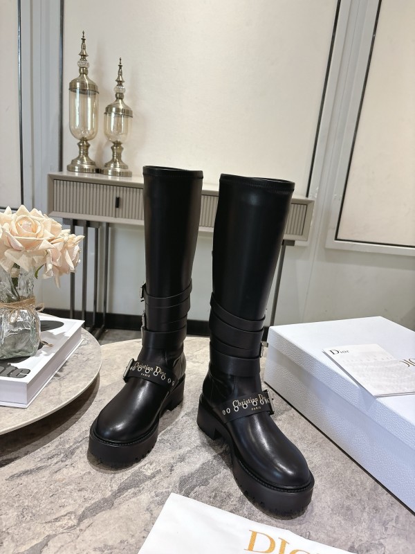 Dior Punk Style Strap Ankle Boots - KFY00470