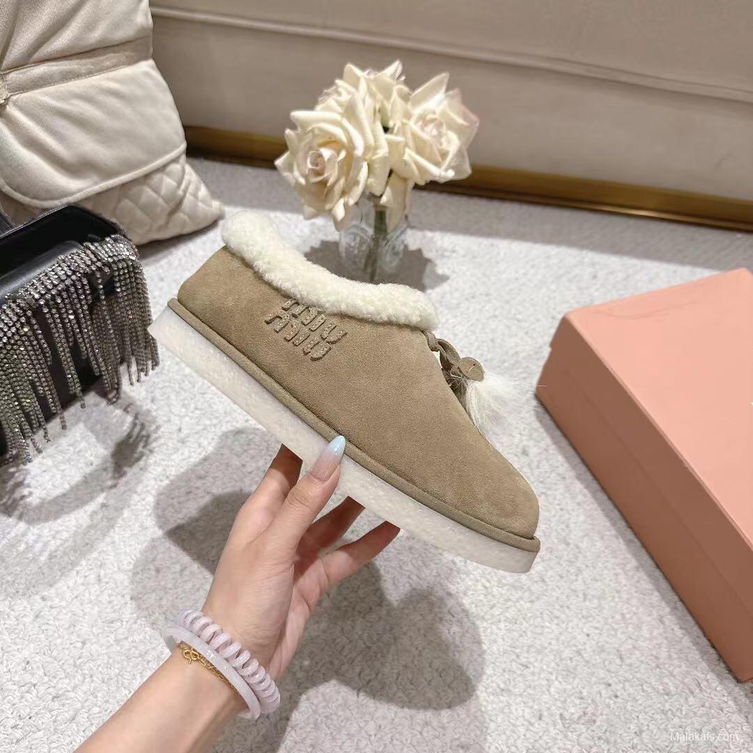 MIU MIU 2025 SS Korean Style Popular Small Potato Snow Boots Upgraded Version - LY00290