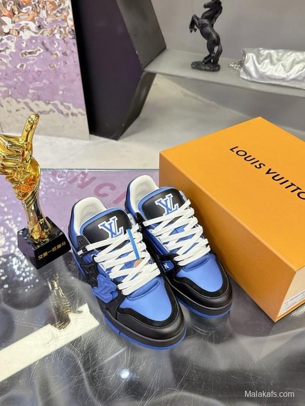 Louis Vuitton Trainer Series Couple Casual Sneakers Skate Shoes - AS00400