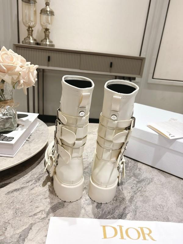 Dior Punk Style Strap Ankle Boots - KFY00470