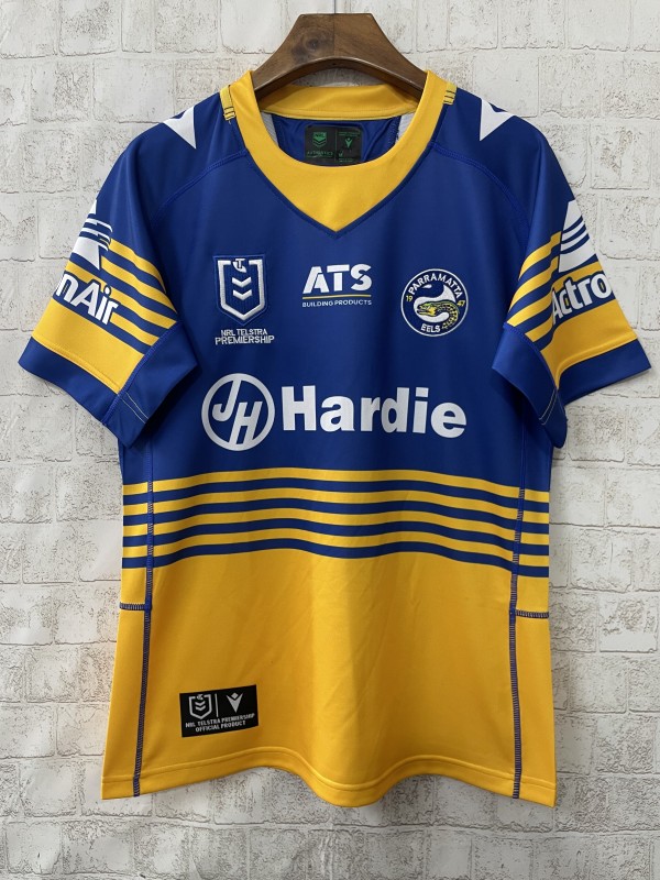 25/26 Parramatta Eels Blue and Gold with Horizontal Stripes Jersey