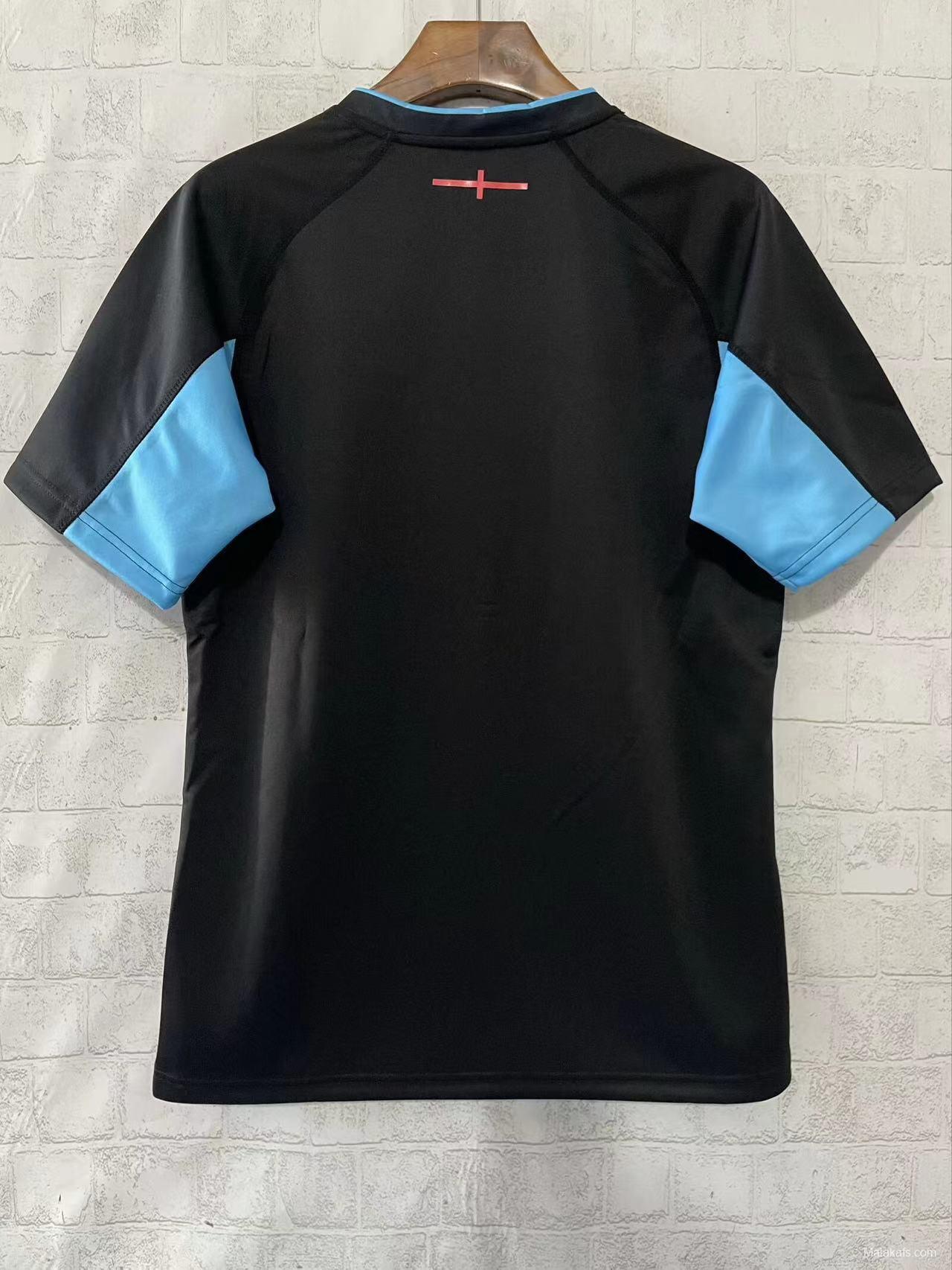 2026 England Rugby Navy with Blue Digital Cityscape Pattern Jersey