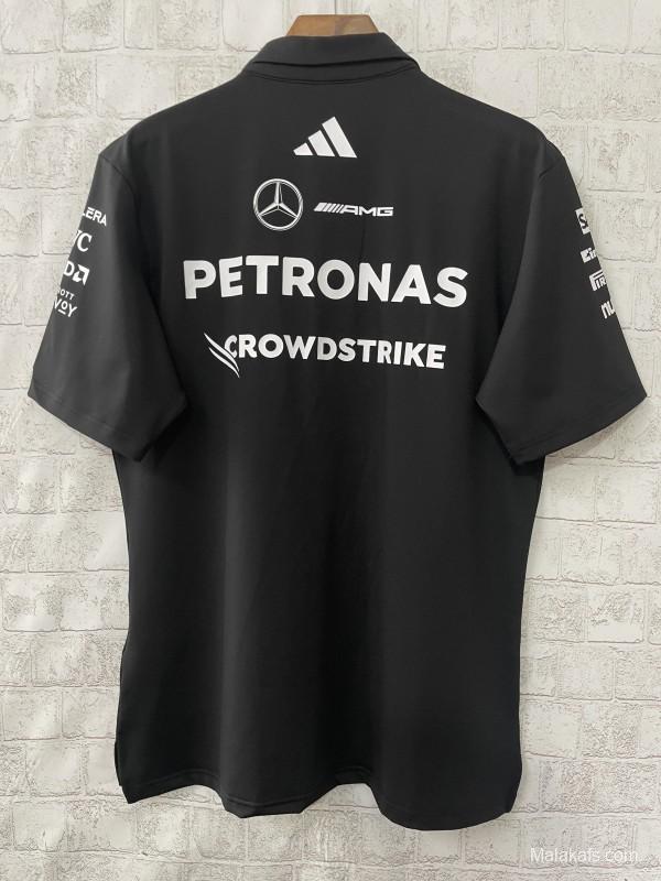 2026 F1 Mercedes-AMG Petronas F1 Team Black Polo Shirt
