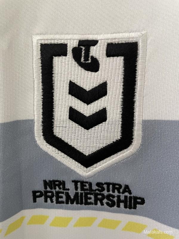 2025 North Queensland Cowboys White Navy Grey 30 Years Anniversary Away Jersey