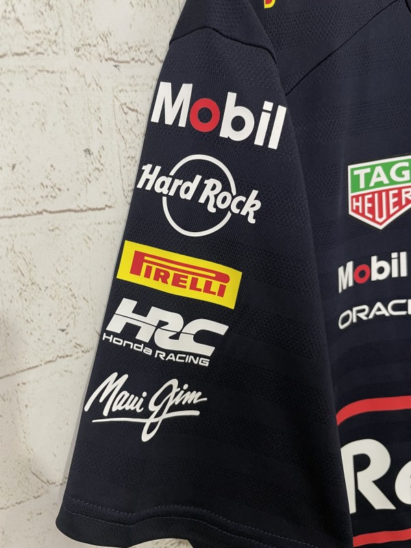 2026 F1 Oracle Red Bull Racing Navy with Red Stripes T-Shirt
