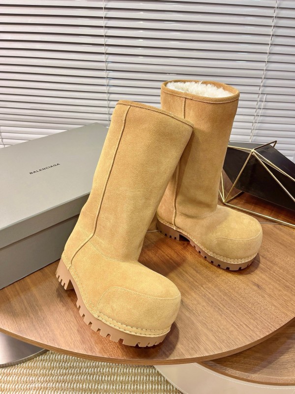 Balenciaga 2025 SS New Big Head High Heel Snow Boots - 2025SSBHB