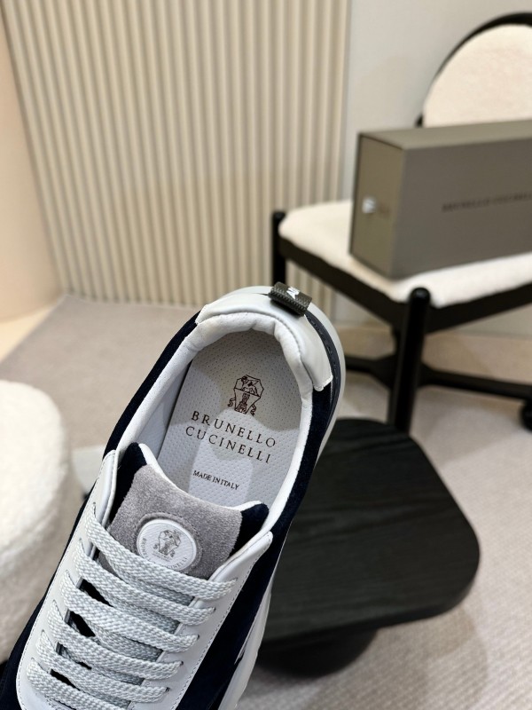Brunello Cucinelli Casual Sneakers with Textured Calfskin and Seasonal Colors - KFY00320