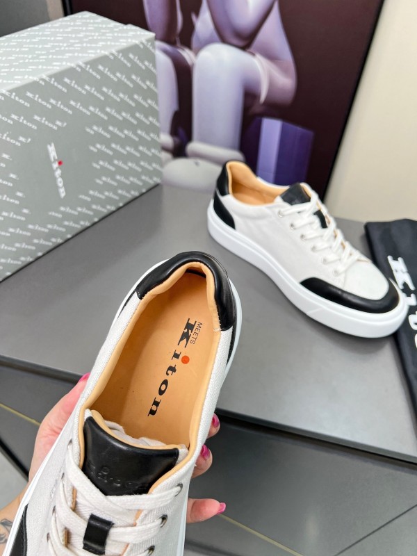 Kiton Spring Summer 2025 Lace-Up Old Money Style Casual Men's Shoes - KFY00320