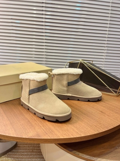 Brunello Cucinelli Winter New Snow Boots Sheepskin Buns Boots - AS00350