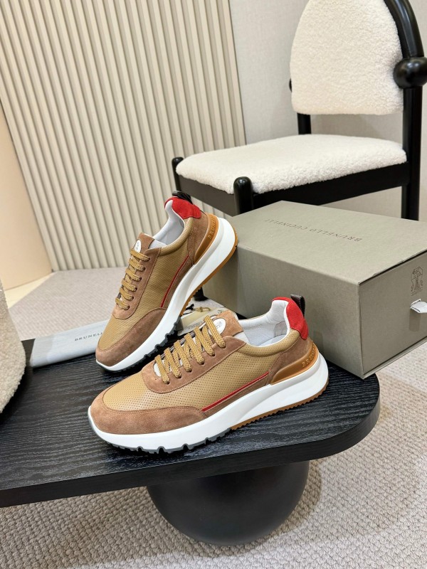 Brunello Cucinelli Casual Sneakers with Seasonal Colors and Leather Lining - KFY00320