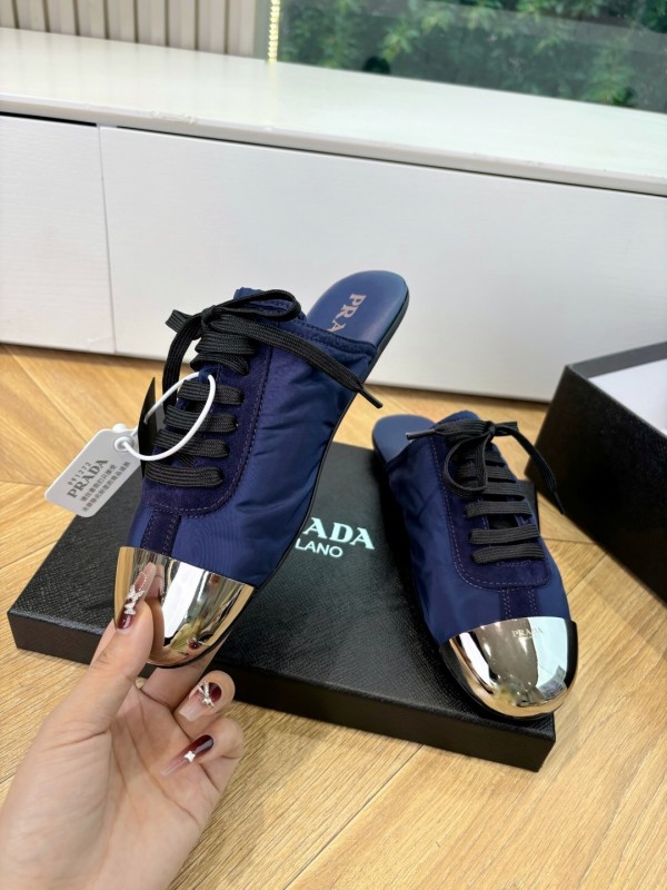Prada 2025/SS Metal Toe Thin Sole Training Shoes Casual Shoes - LY00270