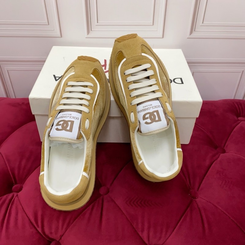 Dolce & Gabbana 2025 SS New Collection Luxury Embroidered Logo Sneakers - AS00300
