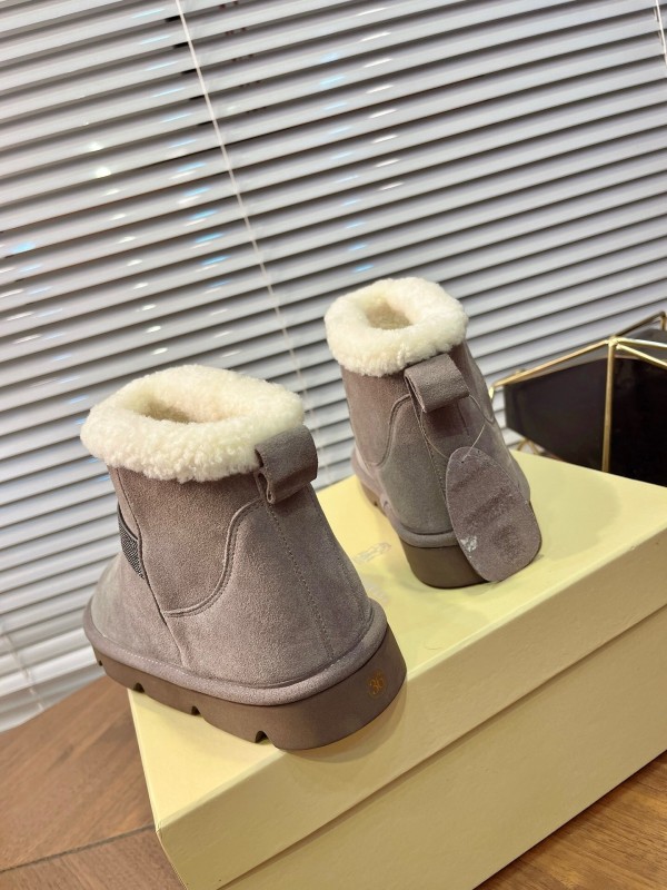 Brunello Cucinelli Winter New Snow Boots Sheepskin Buns Boots - AS00350