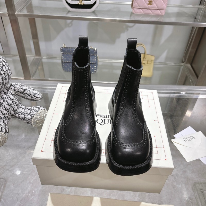 Alexander McQUEEN 2025 SS Retro Chelsea Ankle Boots - KFY00340/KFY00350