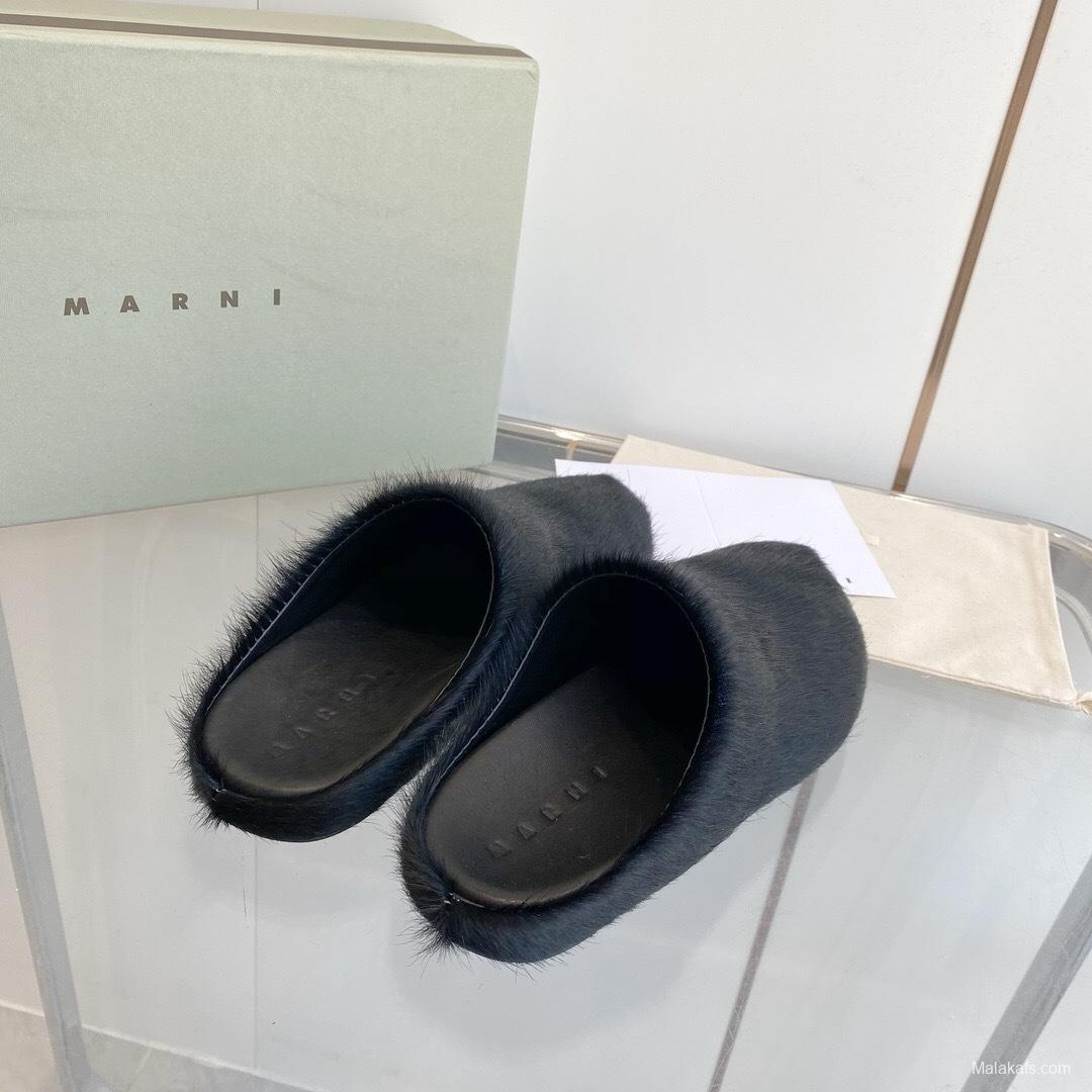 Marni 2025/SS Horsehair Loafer Shoes - LY00