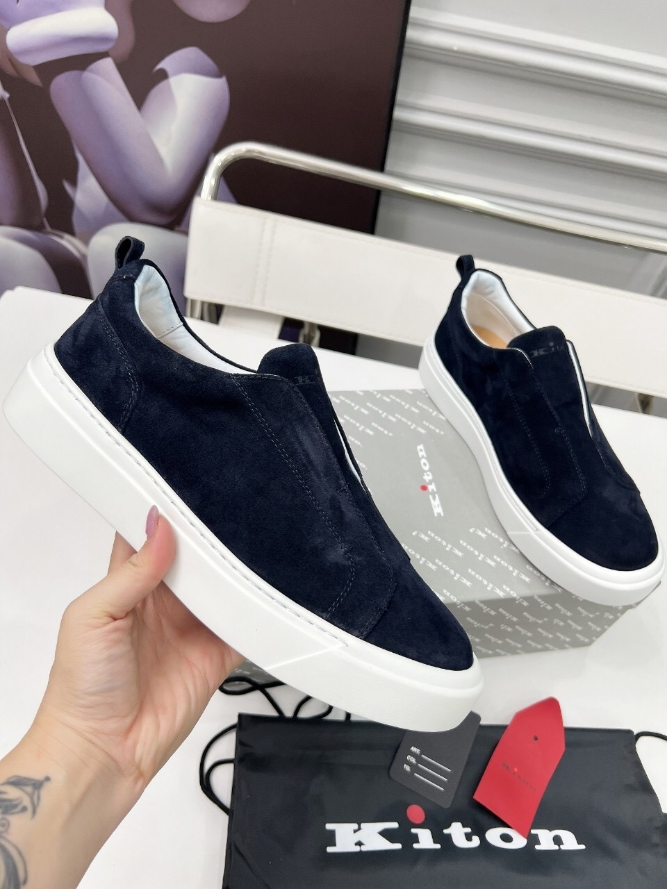 Kiton 2025 SS Slip-On Casual Men's Shoes - KFY00320