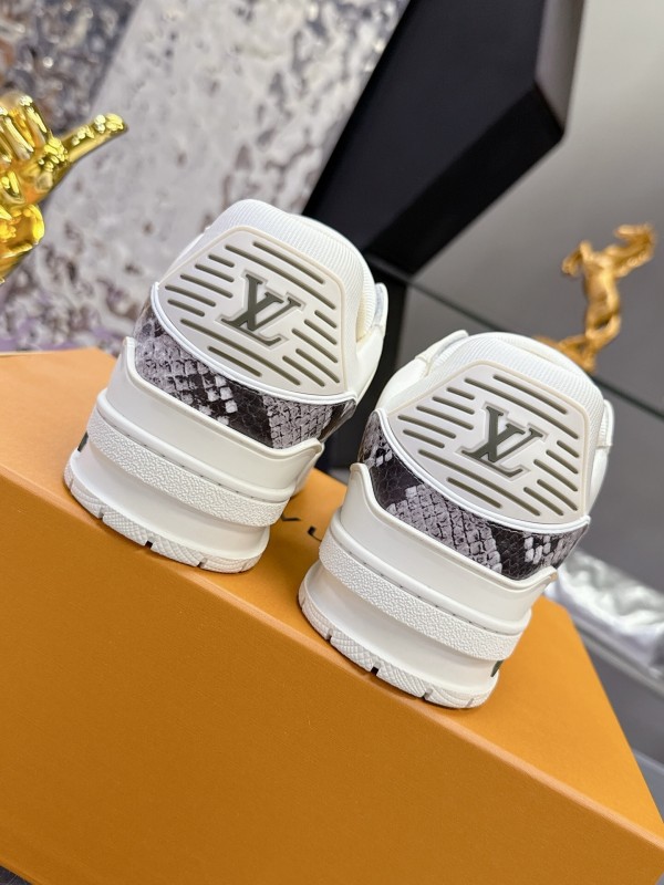 Louis Vuitton LV Trainer Maxi Sneakers Head Grain Ostrich Pattern Series - AS00400