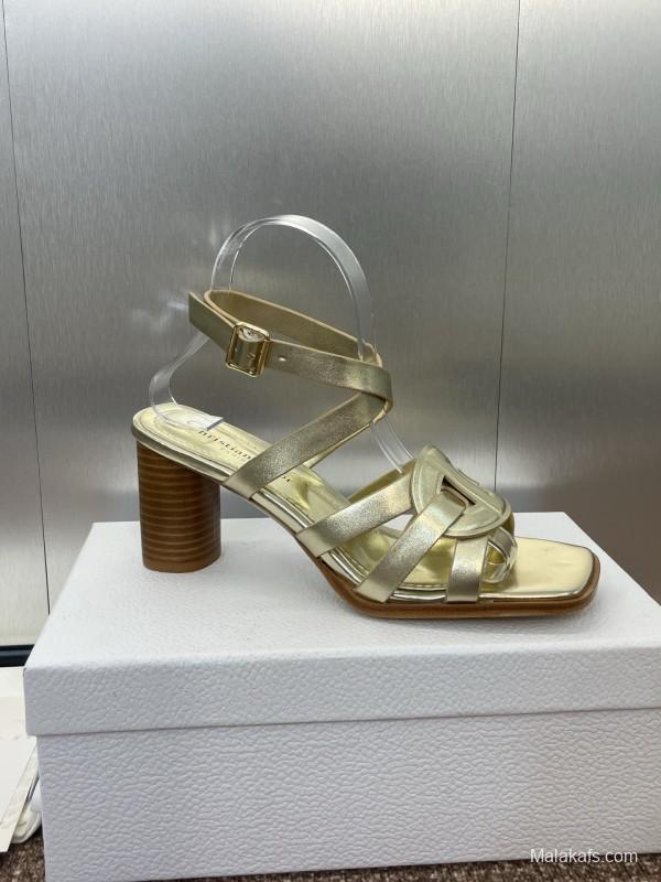 Dior D-Club Jelly Color Hollow Layered Cross Strap High Heel Women Shoes - KFY00290