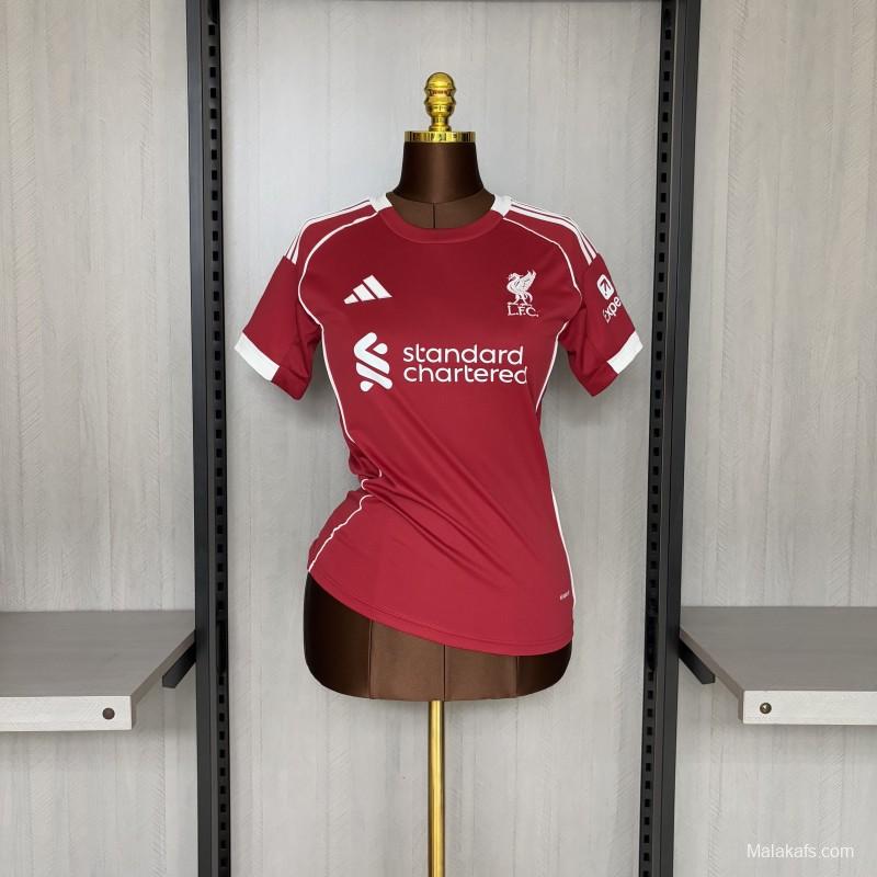 25/26 Women Liverpool Home Jersey