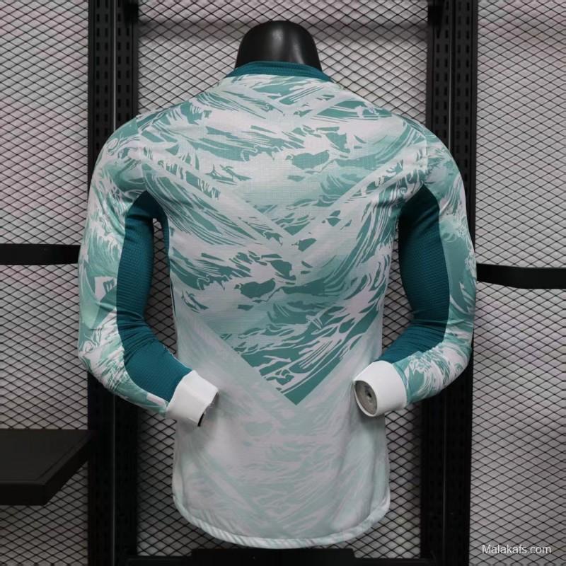 2026 Player Version  Portugal Away White  Long Sleeve Jersey