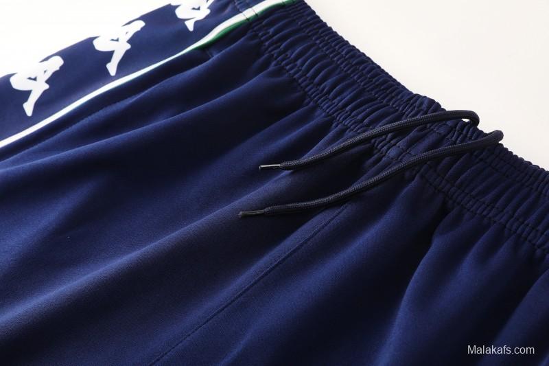 26/27 Real Betis x Kappa Navy Blue  Full Zipper Jacket Tracksuit + Long Pants