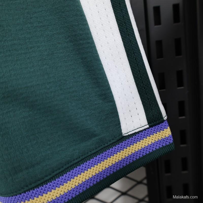 2026 Player Version Saudi Arabia Green with White Side Stripes  Shorts