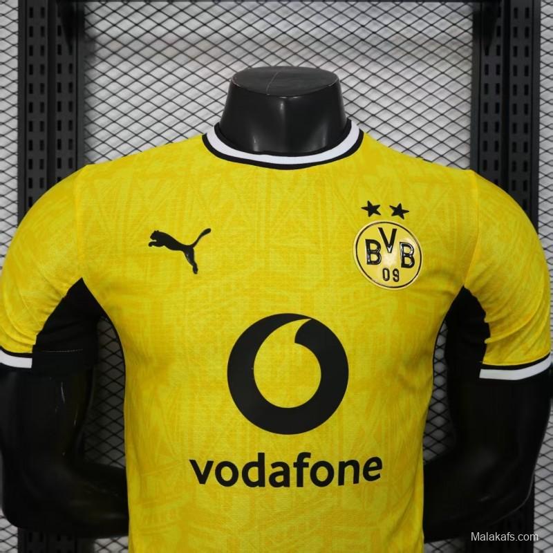 25/26 Player Version Borussia Dortmund Yellow with Black Trim Cup Jersey