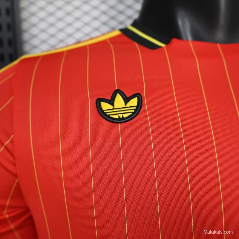 Player Version 2026 Belgium Red Terrace Icons White Jersey